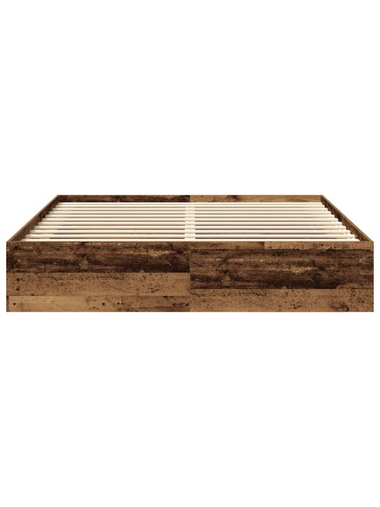 Gultas rāmis bez matrača veci dēļi 200x200 cm inženierijas koks