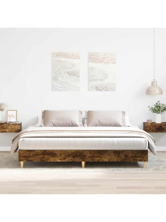 Gulta bez matrača, ozolkoka, 160x200 cm, inženierijas koks