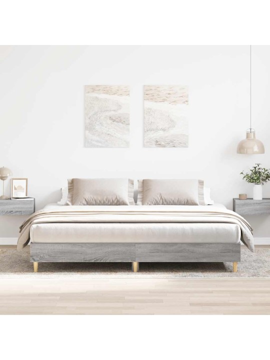 Gultas rāmis bez matrača, 160x200 cm, inženierijas koks
