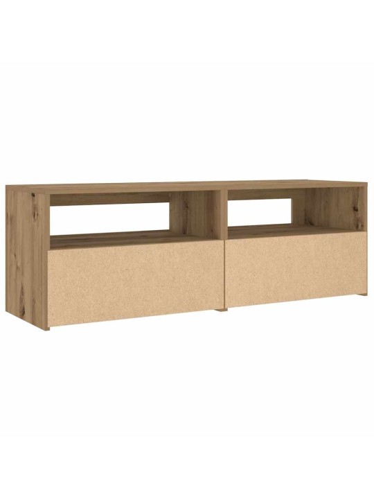 Naktsskapīši ar led lampiņām 2 gab ozola amatnieks 60x35x40 cm