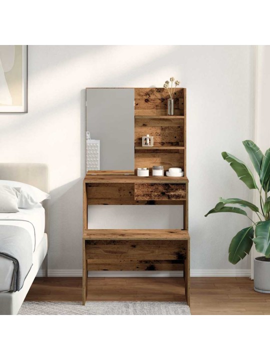 Tualetes galda komplekts old wood engineered wood