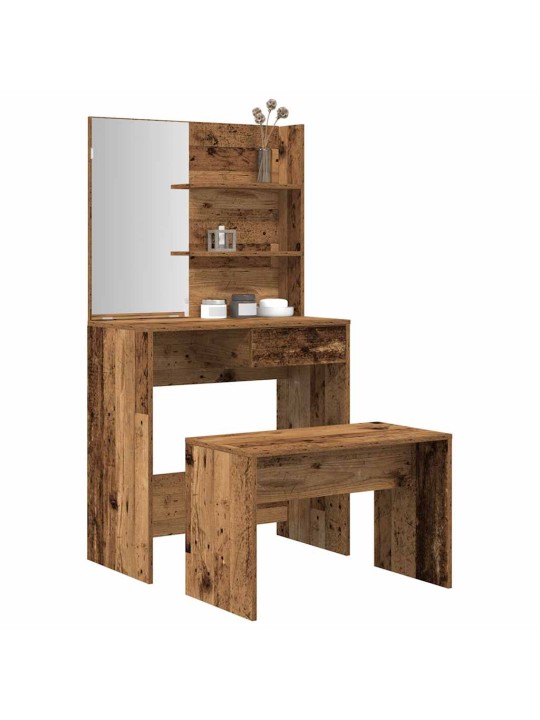 Tualetes galda komplekts old wood engineered wood