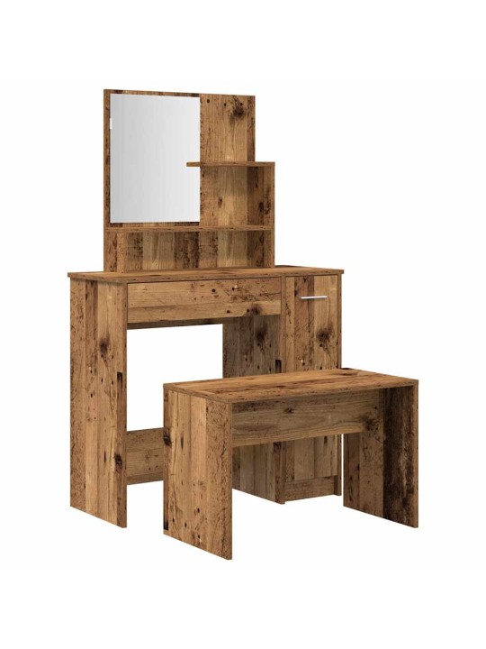 Tualetes galda komplekts old wood engineered wood