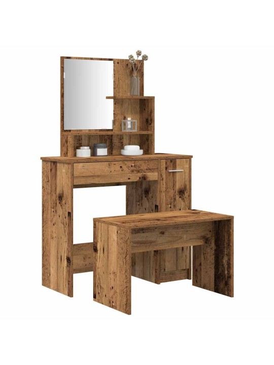 Tualetes galda komplekts old wood engineered wood