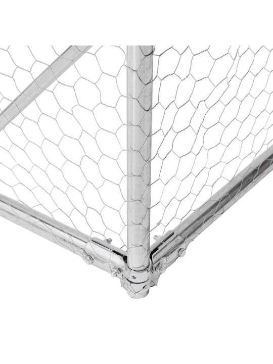 Āra suņu audzētava ar skrējienu, 5x3x1,9 m, cinkots tērauds