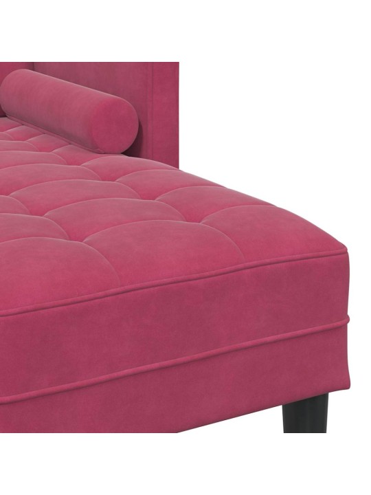 Dīvānu komplekts 2 pcs vīnsarkans 173 x 131 x 67 cm samts