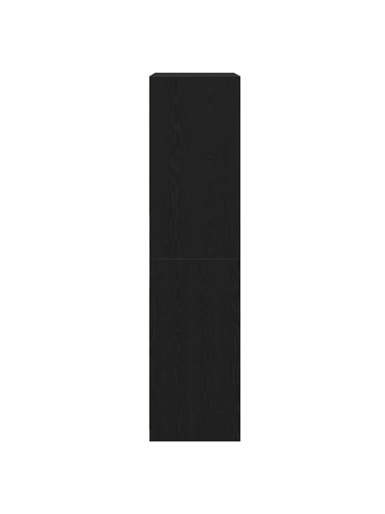 Skapis melns ozols 100 x 50 x 200 cm inženierijas koks