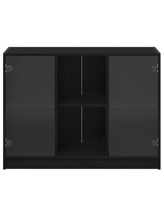 Puse melns ozols 102 x 37 x 75.5 cm inženierijas koks