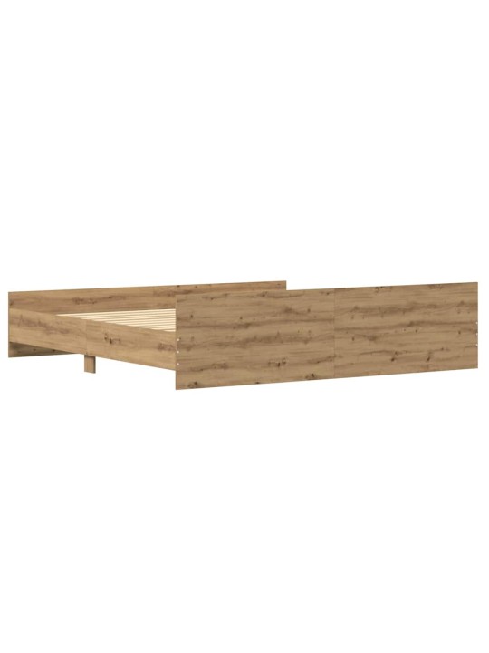 Gultas rāmis amatnieku ozola 200 x 200 cm inženierijas koks