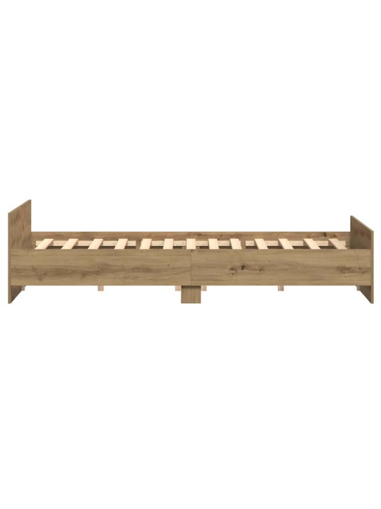 Gultas rāmis amatnieku ozola 200 x 200 cm inženierijas koks