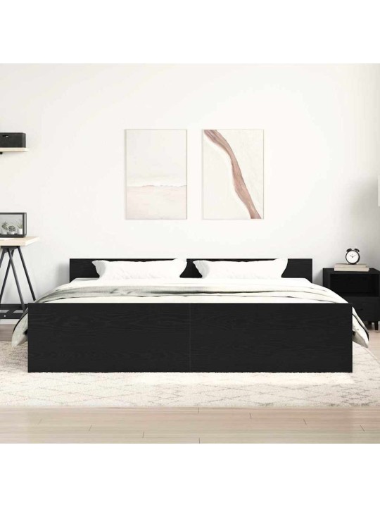 Gultas rāmis bez matrača, 200x200 cm, inženierijas koks