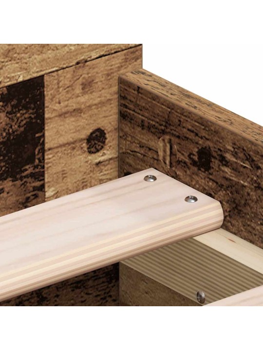 Gultas rāmis vecs koks 75 x 190 cm inženierijas koks