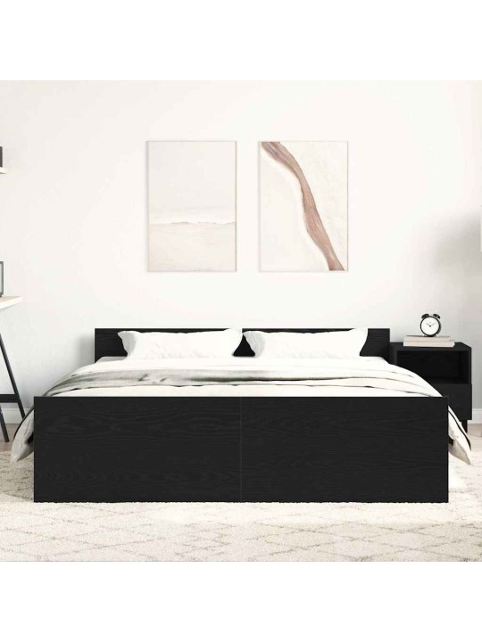 Gultas rāmis bez matrača, 150x200 cm, inženierijas koks