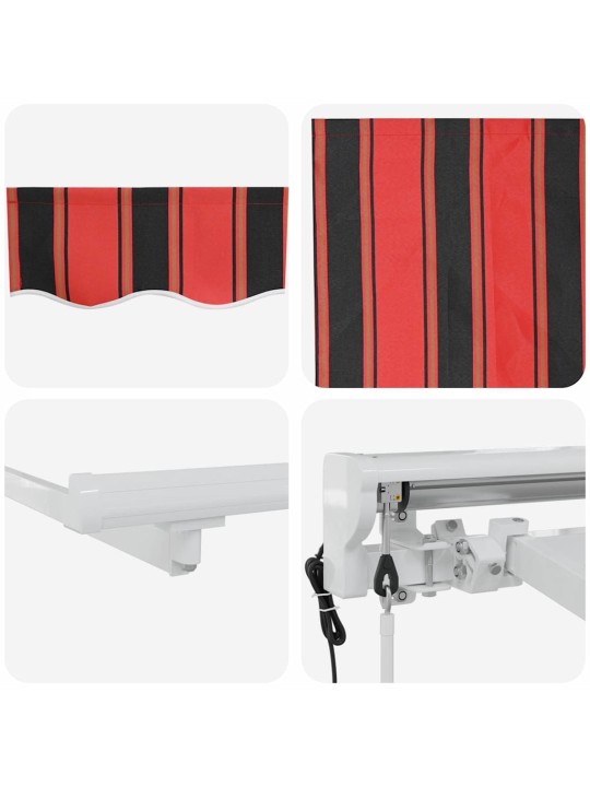 Izvelkams jumtiņš daudzkrāsains svītrains 350x200 cm audums
