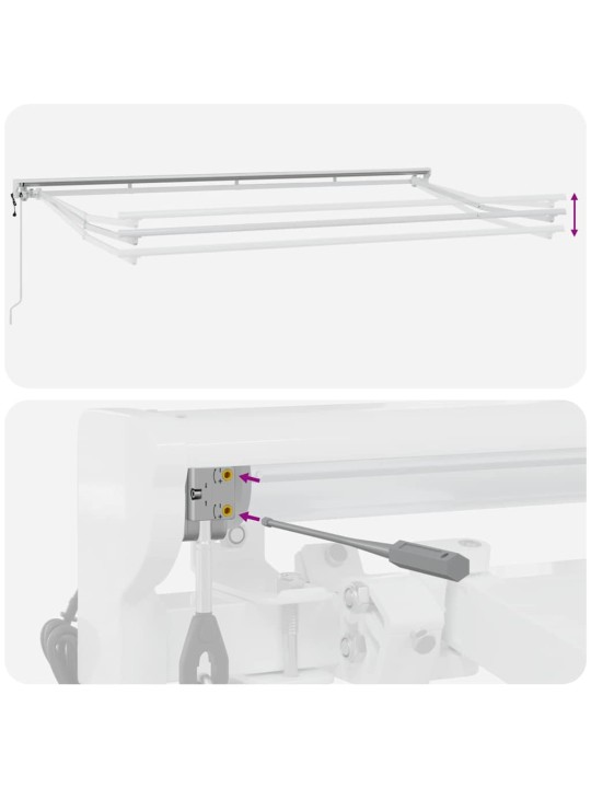 Izvelkams jumtiņš daudzkrāsains svītrains 350x200 cm audums