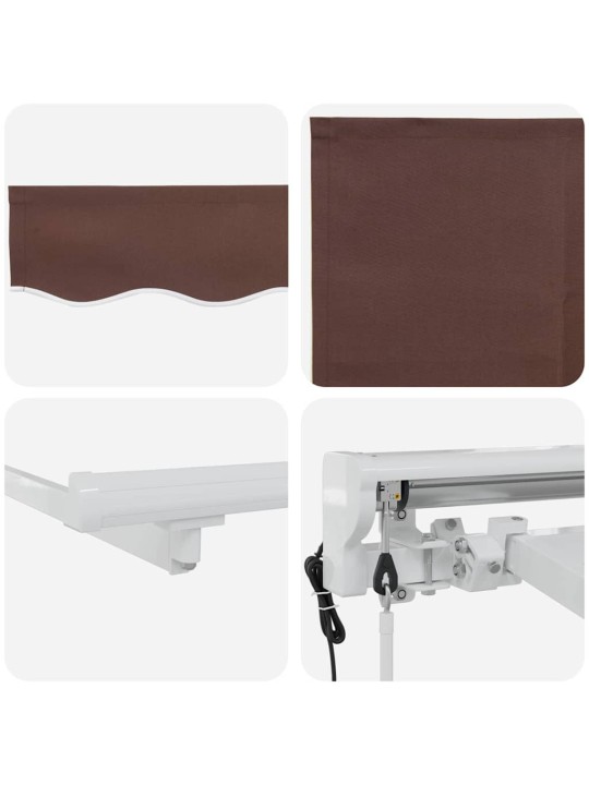 Izvelkams jumtiņš brūna 350x200 cm audums