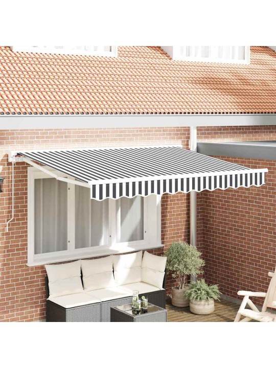 Izvelkams jumtiņš antracīts un balts 350x200 cm audums