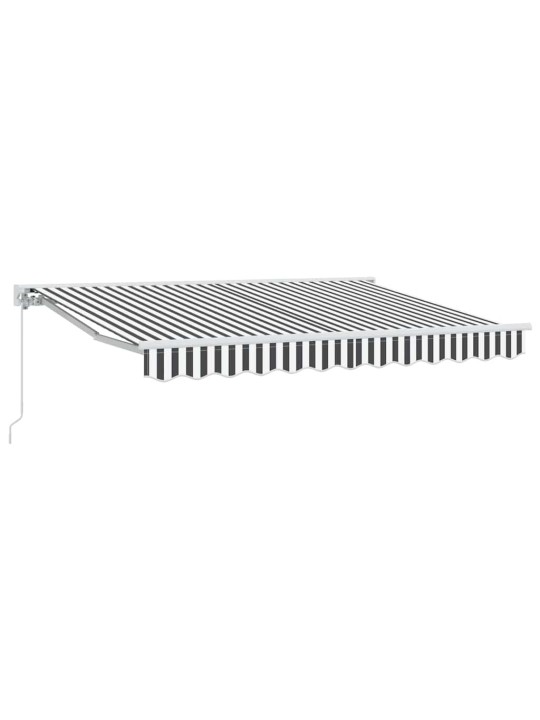Izvelkams jumtiņš antracīts un balts 350x200 cm audums