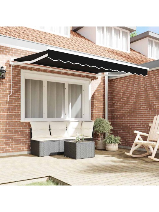 Izvelkams jumtiņš melna 350x200 cm audums