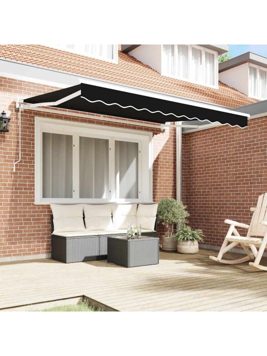 Izvelkams jumtiņš melna 350x200 cm audums