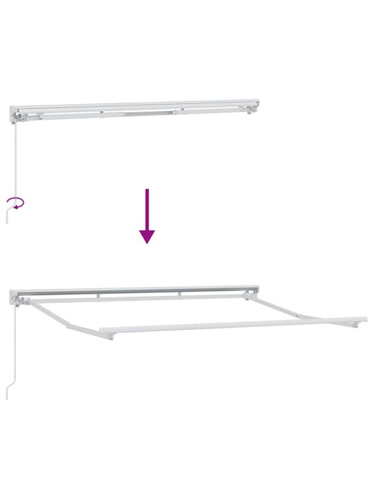 Izvelkams jumtiņš sarkana 350x200 cm audums