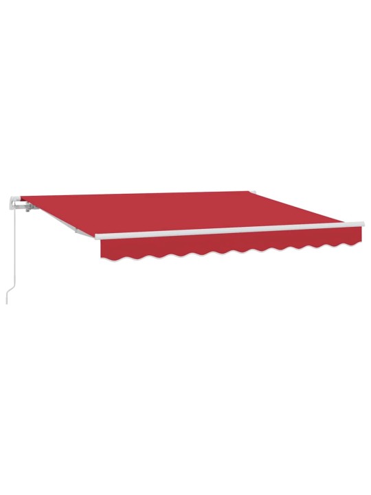 Izvelkams jumtiņš sarkana 350 x 200 cm poliesters, alumīnijs
