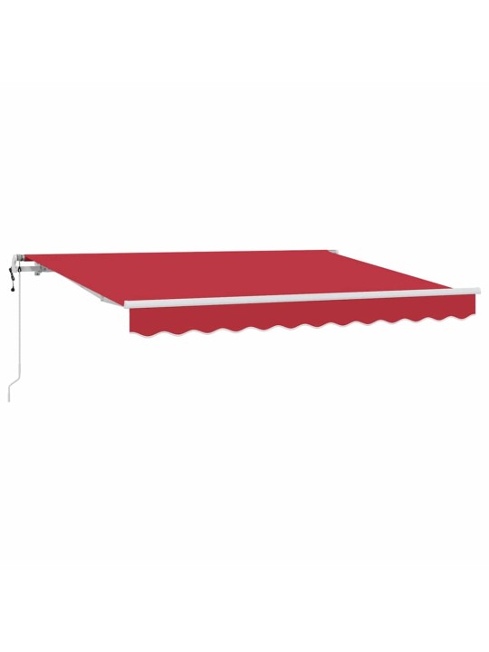 Izvelkams jumtiņš sarkana 350 x 200 cm poliesters, alumīnijs
