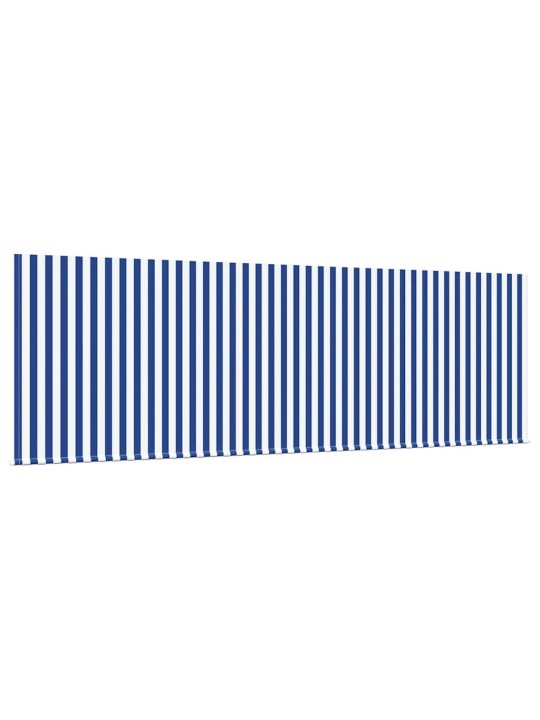 Izvelkams jumtiņš zils un balts 400 x 200 cm audums