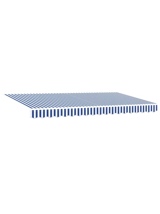 Izvelkams jumtiņš zils un balts 400 x 200 cm audums