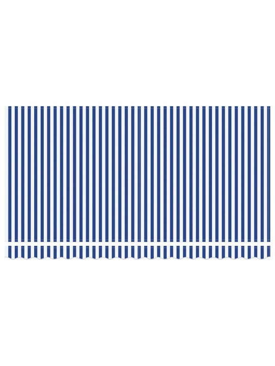 Izvelkams jumtiņš zils un balts 400 x 200 cm audums