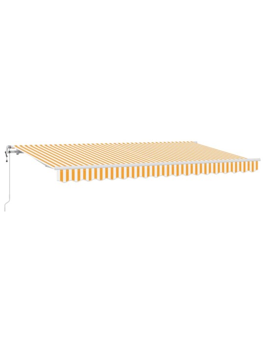 Izvelkams jumtiņš dzeltena un balta 400 x 200 cm