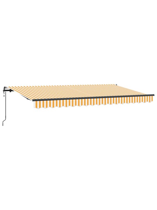 Izvelkams jumtiņš dzeltena un balta 400 x 200 cm