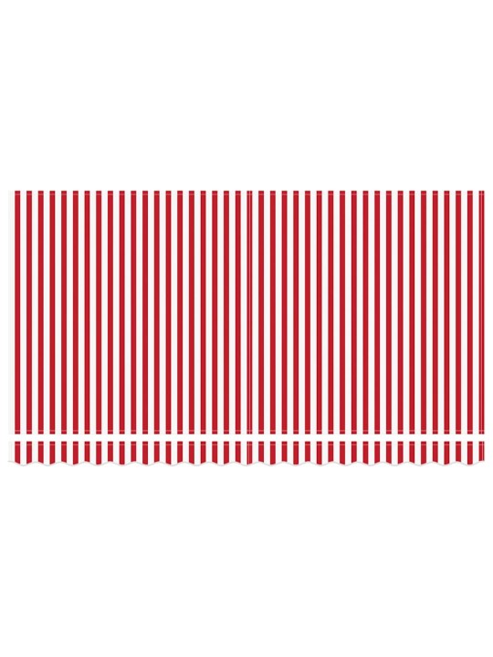 Izvelkams jumtiņš sarkana un balta 400 x 200 cm