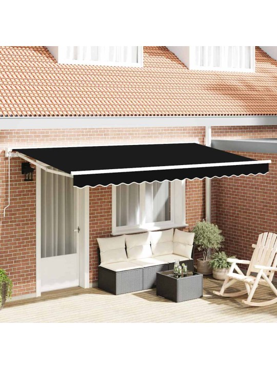 Izvelkams jumtiņš melna 400x200 cm audums
