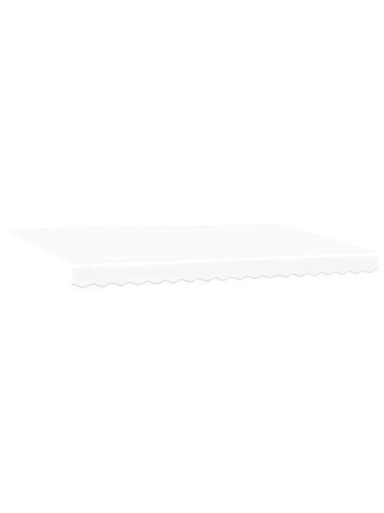 Izvelkams jumtiņš balts 400 x 200 cm poliesters, alumīnijs