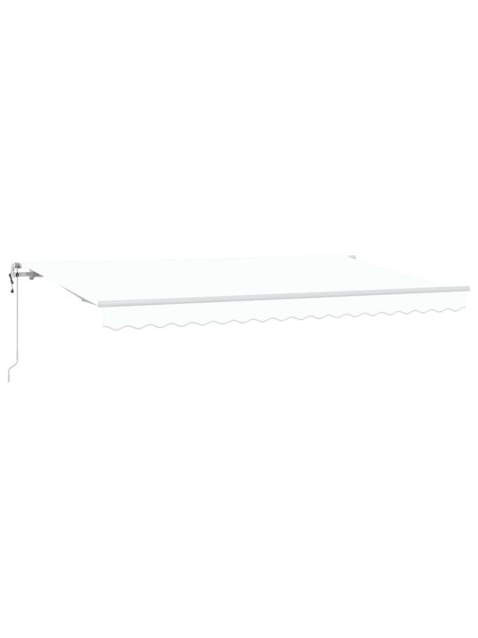 Izvelkams jumtiņš balts 400 x 200 cm poliesters, alumīnijs