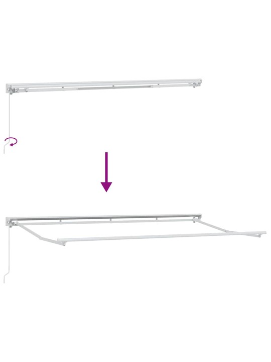 Izvelkams jumtiņš sarkana 400x200 cm audums