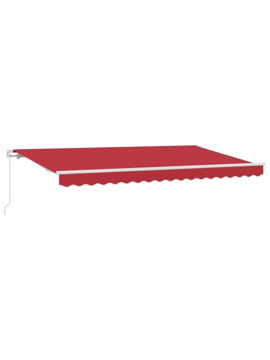 Izvelkams jumtiņš sarkana 400 x 200 cm poliesters, alumīnijs