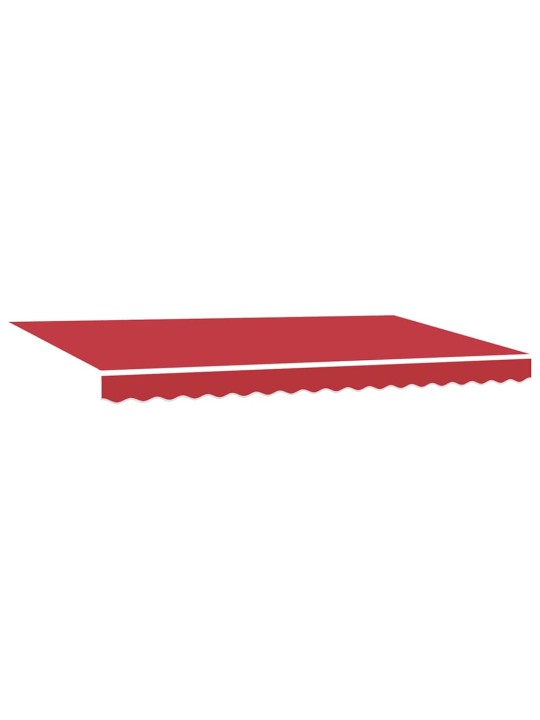 Izvelkams jumtiņš sarkana 400 x 200 cm poliesters, alumīnijs