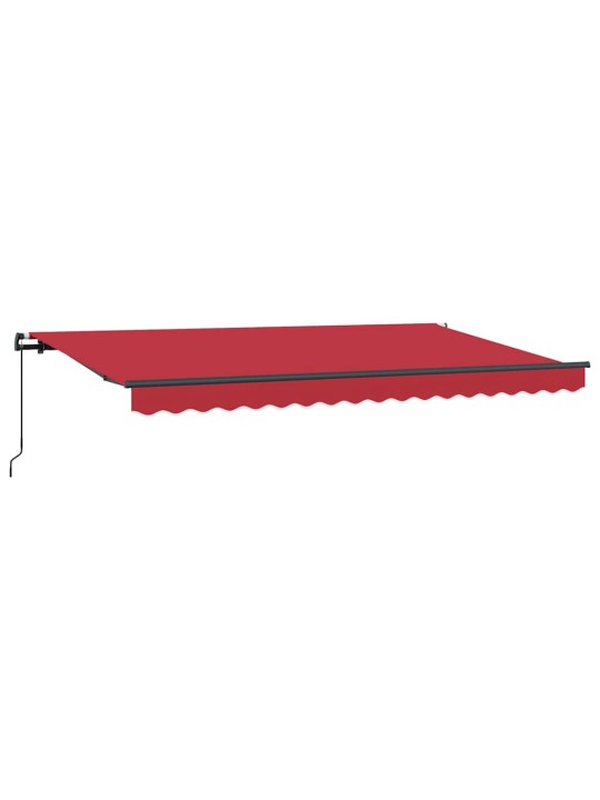 Izvelkams jumtiņš sarkana 400 x 200 cm poliesters, alumīnijs