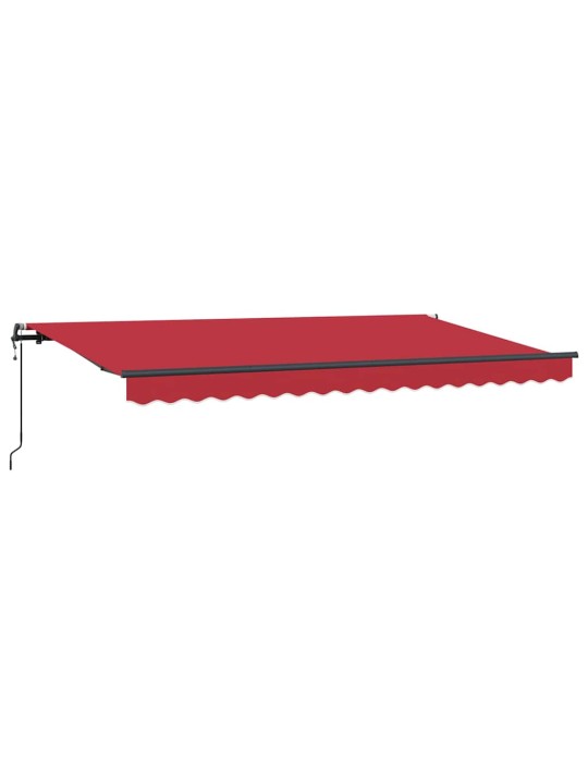 Izvelkams jumtiņš sarkana 400 x 200 cm poliesters, alumīnijs