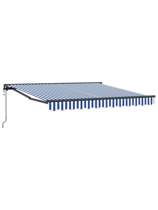 Izvelkams jumtiņš zila un balta 300x250 cm audums