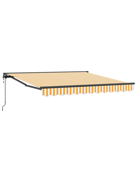 Izvelkams jumtiņš dzeltena un balta 300x250 cm audums