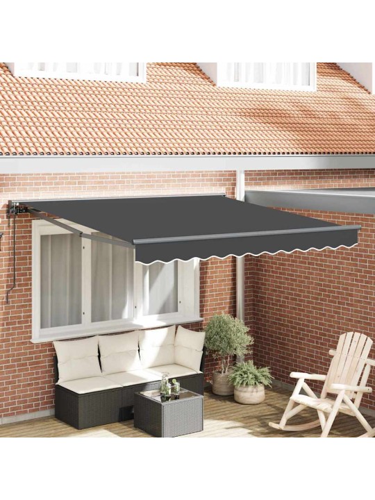 Izvelkams jumtiņš manuāls antracīts 300x250 cm audums