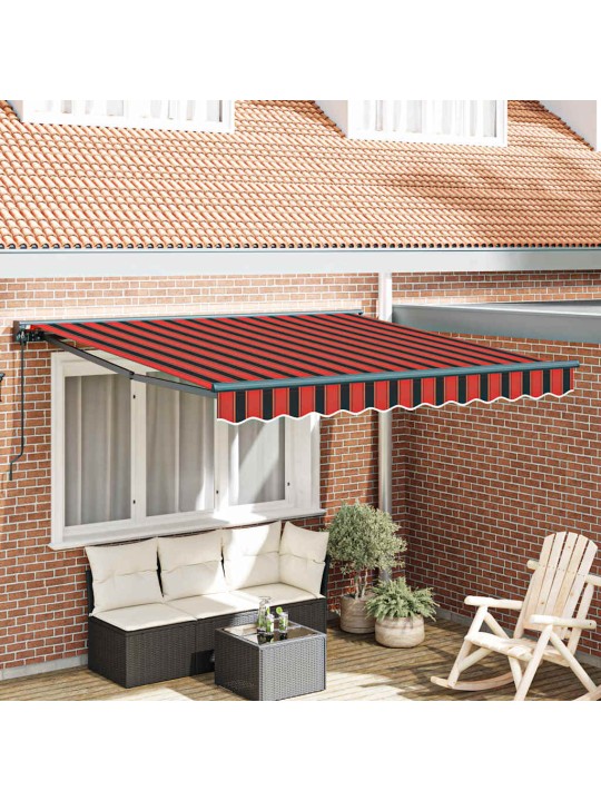 Izvelkams jumtiņš oranžs un brūns 300x250 cm audums