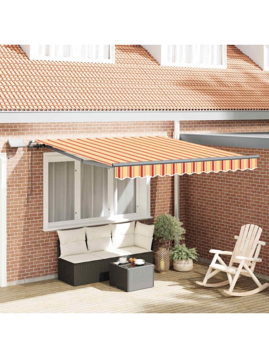 Izvelkams jumtiņš dzeltena un oranža 300 x 250 cm audums