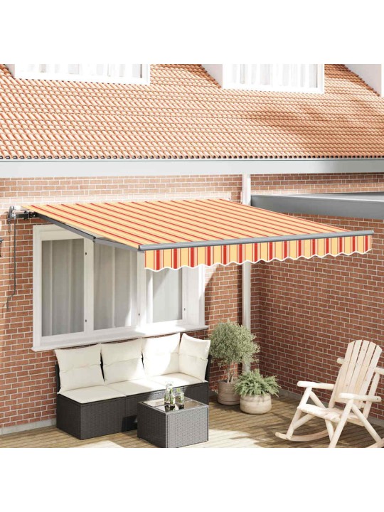 Izvelkams jumtiņš dzeltena un oranža 300 x 250 cm audums