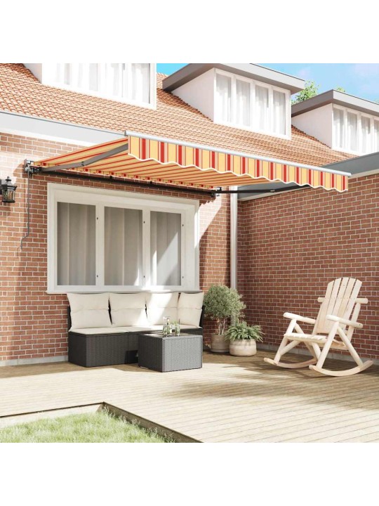 Izvelkams jumtiņš dzeltena un oranža 300x250 cm audums