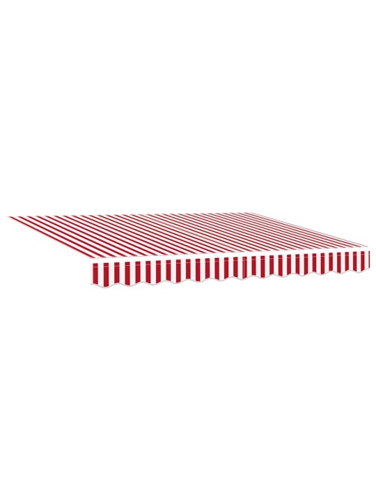 Bīdāmā nojume sarkana un balta 300 x 250 cm audums, metāls