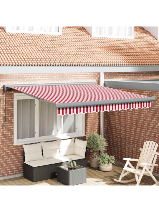 Izvelkams jumtiņš sarkana un balta 300 x 250 cm
